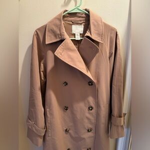 H&M Beige Double-Breasted Trench Coat
